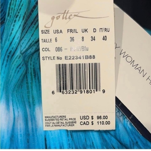 Profile By Gottex Standard Aqua Fresco Tankini Swim Top NWT - Picture 4 of 6